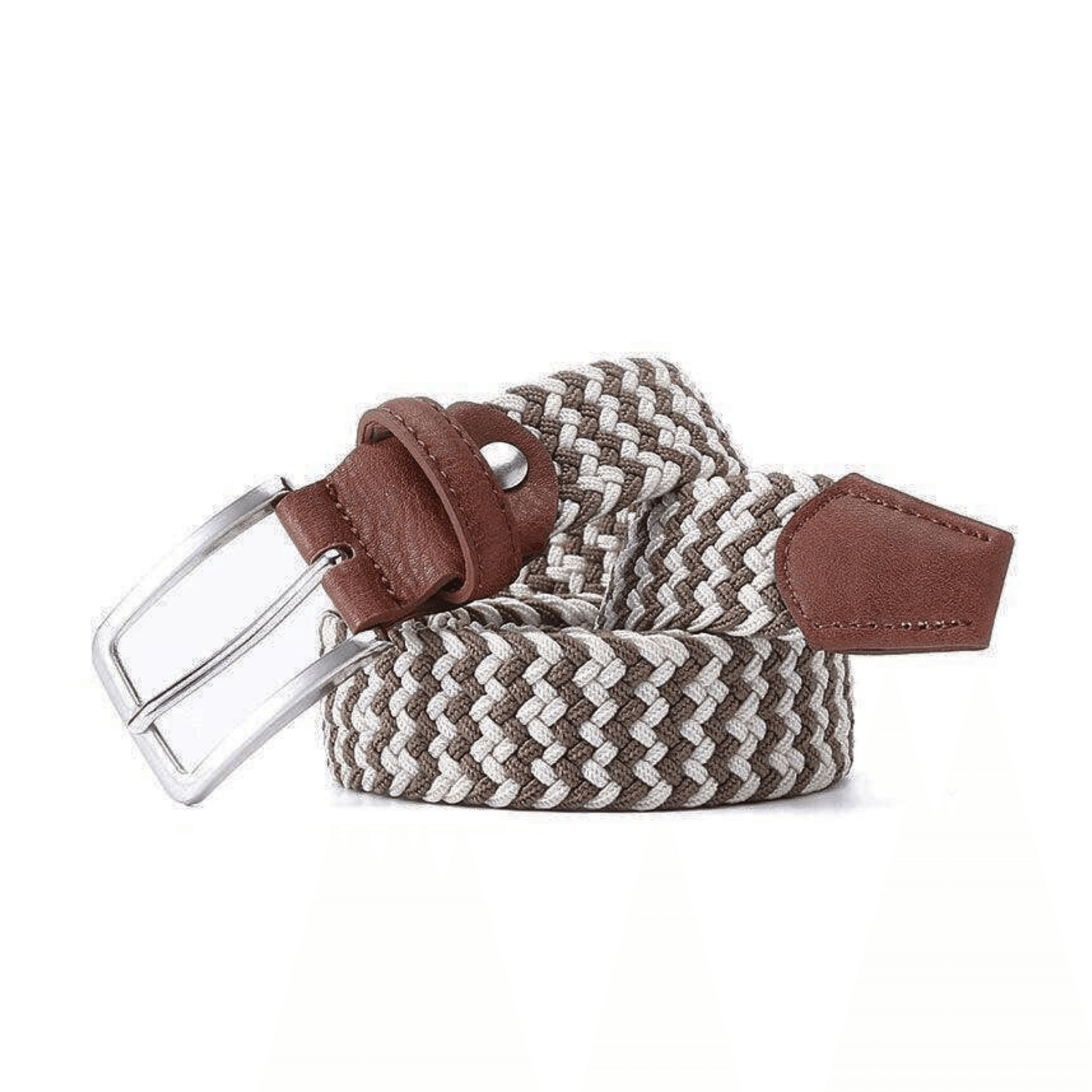 Cinturón Trenzado Elástico Vintage Para Hombre, Modelo Zviadi