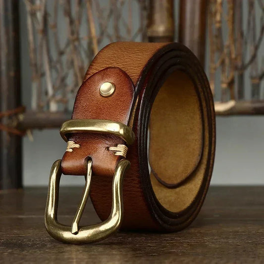 CINTURÓN DE CUERO ARTESANAL VALDRIN