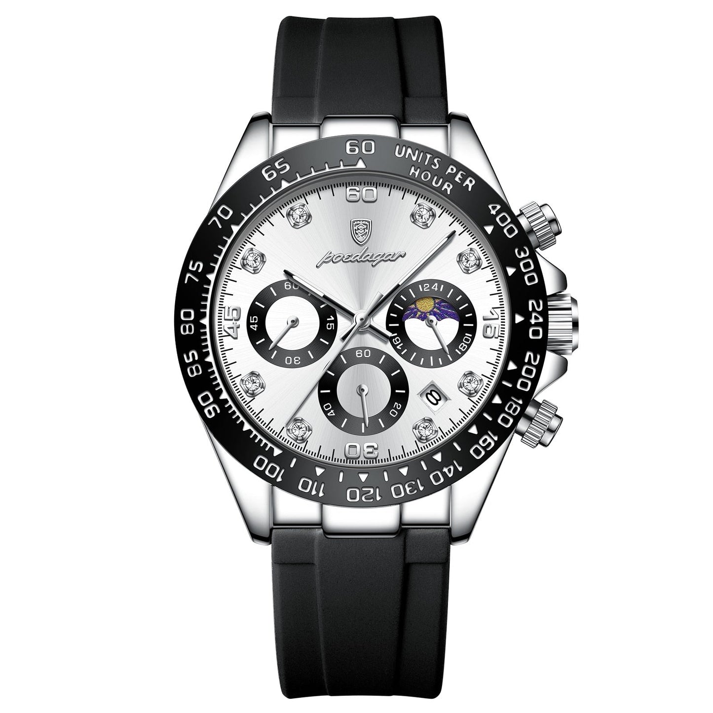 Reloj cronógrafo Poedagar Fase Date