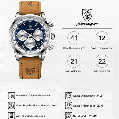 POEDAGAR Reloj de lujo para hombre