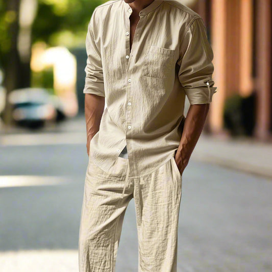 Owen - Conjunto de lino informal