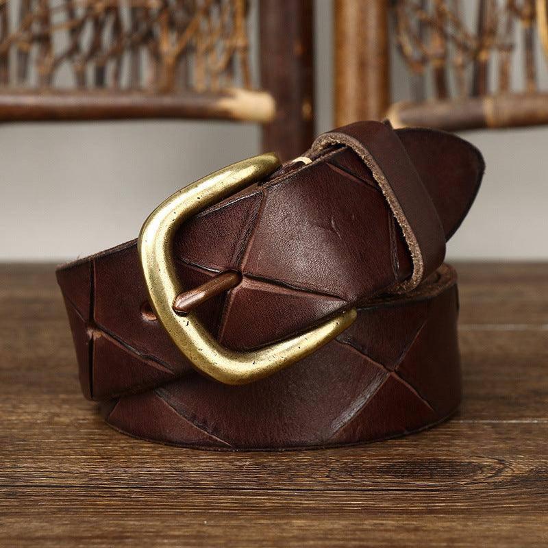Cinturón Clásico Anil Piel Accesorio de Moda para Hombre