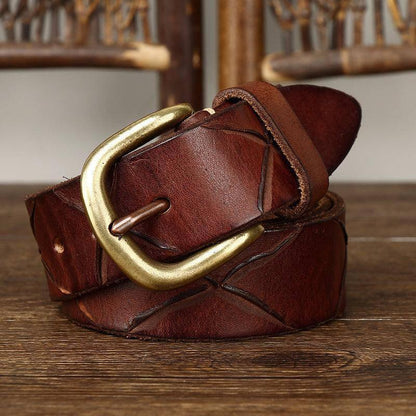 Cinturón Clásico Anil Piel Accesorio de Moda para Hombre