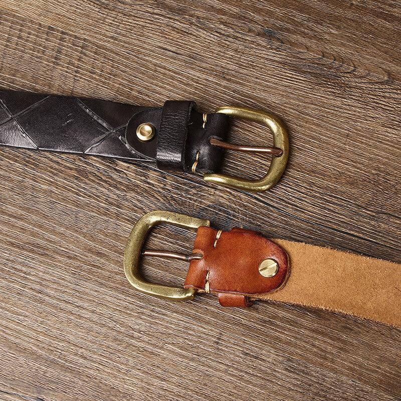 Cinturón Clásico Anil Piel Accesorio de Moda para Hombre