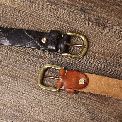 Cinturón Clásico Anil Piel Accesorio de Moda para Hombre