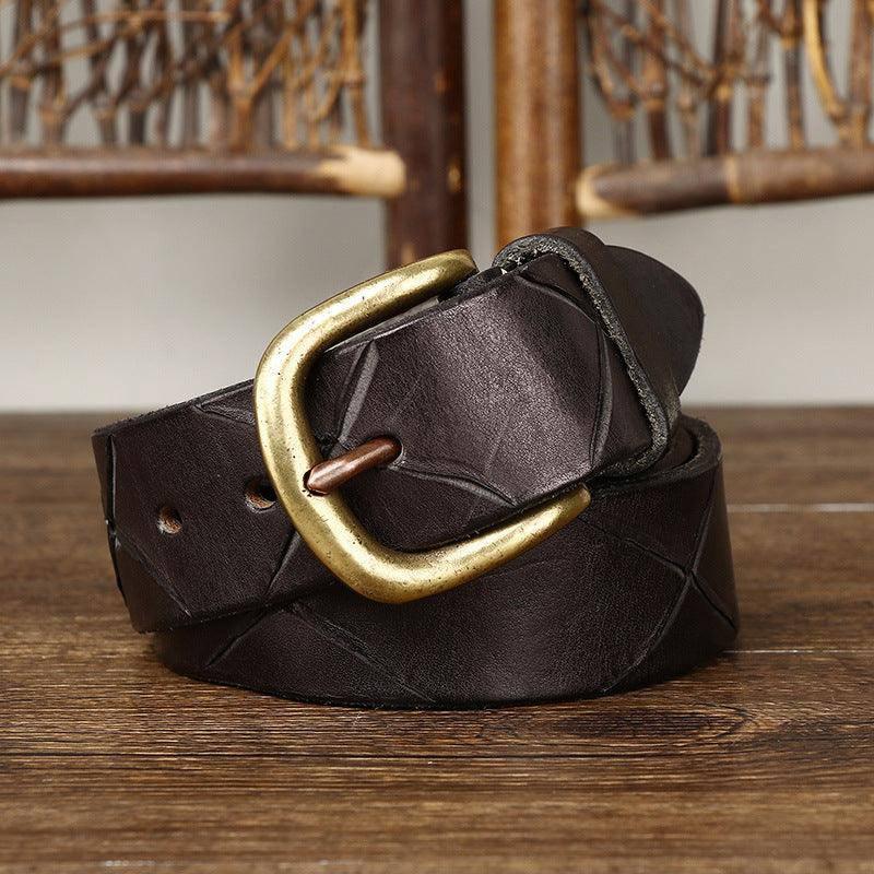Cinturón Clásico Anil Piel Accesorio de Moda para Hombre