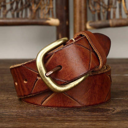 Cinturón Clásico Anil Piel Accesorio de Moda para Hombre