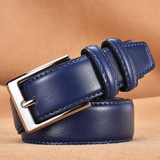 Cinturón de traje de cuero duradero para hombres, modelo Jonathan
