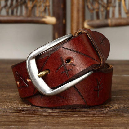 Cinturón de Cuero de Moda para Hombres, Modelo Neha