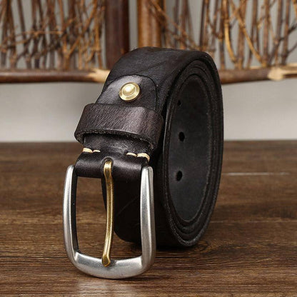 Cinturón de Cuero de Moda para Hombres, Modelo Neha