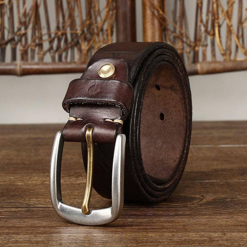 Cinturón de Cuero de Moda para Hombres, Modelo Neha