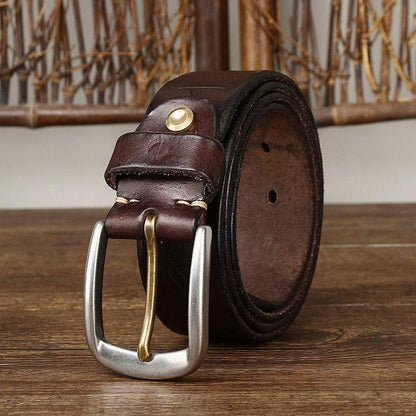 Cinturón de Cuero de Moda para Hombres, Modelo Neha