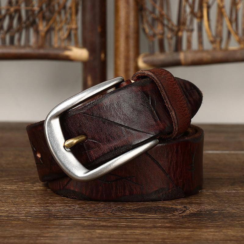Cinturón de Cuero de Moda para Hombres, Modelo Neha