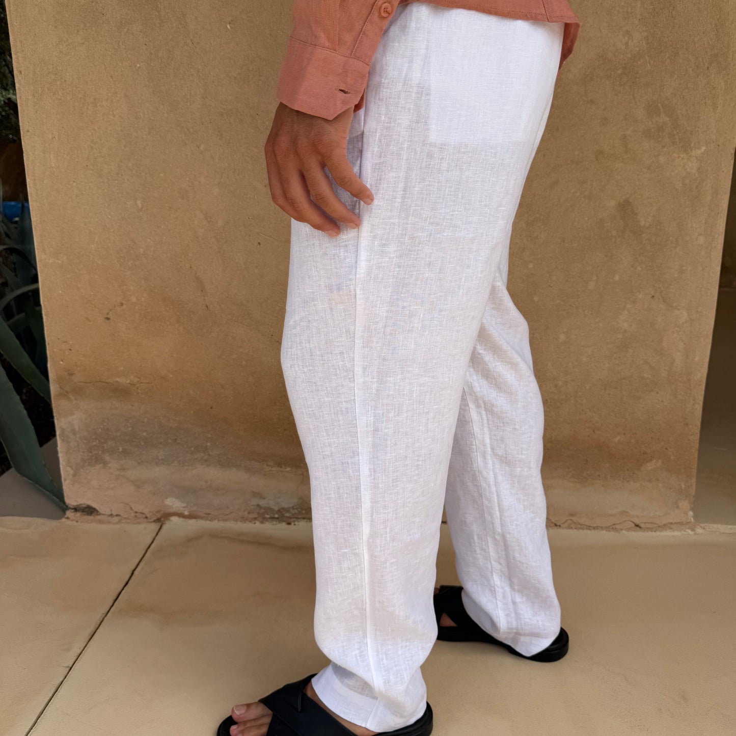 Pantalones Capri de Lino
