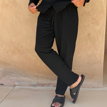 Pantalones Capri de Lino