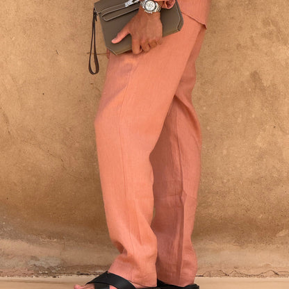 Pantalones Capri de Lino