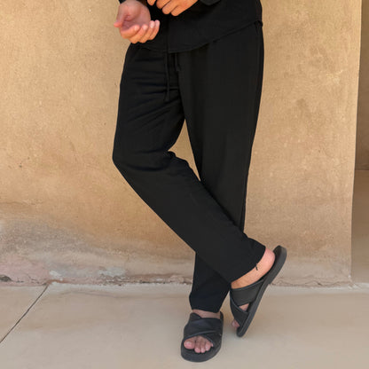 Pantalones Capri de Lino