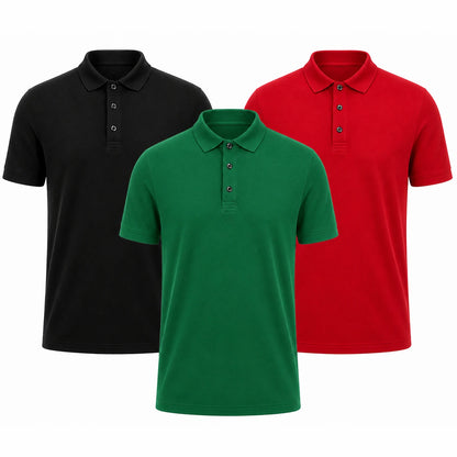 Conjunto de Polo para Caballeros — Paquete de 3