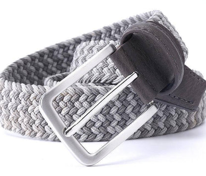 Cinturón Trenzado Elástico Vintage Para Hombre, Modelo Zviadi