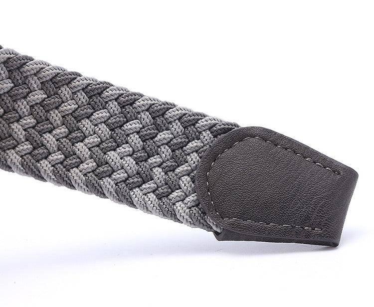 Cinturón Trenzado Elástico Vintage Para Hombre, Modelo Zviadi